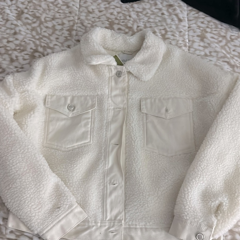 Angel kiss coat, size: M, color: WHITE